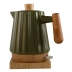 Chaleira Elétrica Porcelana E Madeira Elegance Verde 127V