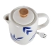 Chaleira Elétrica Porcelana Elegance Branco Azul 127V