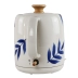 Chaleira Elétrica Porcelana Elegance Branco Azul 127V