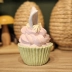 Enfeite De Páscoa Cupcake Com Orelhas De Coelho Verde Resina