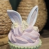 Enfeite De Páscoa Cupcake Com Orelhas De Coelho Verde Resina