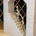 Escultura Pessoas Subindo Escada Estátua Decoração Enfeite