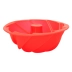 Forma De Silicone Bolo Pudim Mousse Flan Vermelha 24cm