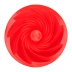 Forma De Silicone Bolo Pudim Mousse Flan Vermelha 24cm