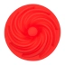 Forma De Silicone Bolo Pudim Mousse Flan Vermelha 24cm