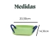 Mini Bandeja Decorativa C/ Alça Cerâmica Multiuso Verde Azul