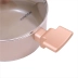 Panela De Cozinha Com Cabo Soft-Touch Baquelite Vidro Temperado Cor Champanhe