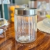 Pote Vidro Sleek Tampa Inox 1,2L Mimo Style