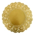 Toalha De Papel Rendado Doilies 25,5 Cm 20 Und Dourado