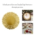 Toalha De Papel Rendado Doilies 25,5 Cm 20 Und Dourado