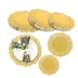 Toalha De Papel Rendado Doilies 25,5 Cm 20 Und Dourado