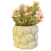Vaso Cerâmica Conchas Adorno Artesanato Decorativo Verde 12cm