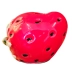 Vaso Cerâmica Forma De Fruta Morango Artesanato Decorativo Vermelho 9cm