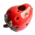 Vaso Cerâmica Forma De Fruta Morango Artesanato Decorativo Vermelho 9cm