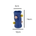 Vaso Decorativo Com Bolinhas Flor Arranjo Enfeite 16Cm Azul