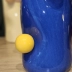 Vaso Decorativo Com Bolinhas Flor Arranjo Enfeite 16Cm Azul