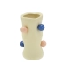 Vaso Decorativo Solitário Bolinhas Flor Arranjo Enfeite 16Cm
