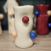 Vaso Decorativo Solitário Bolinhas Flor Arranjo Enfeite 16Cm
